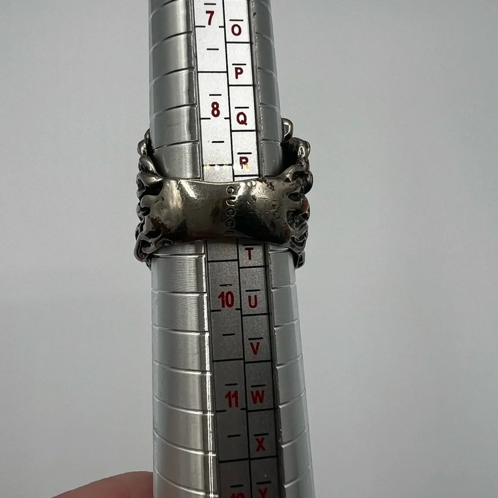Gucci Metallic Lion Head Ring